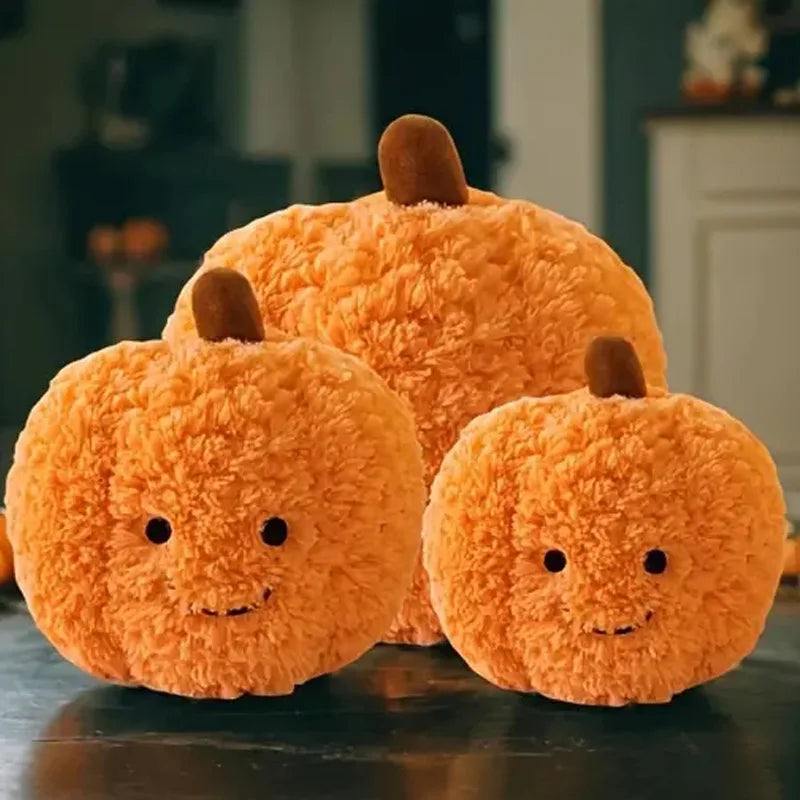 Pumpkin Plush Decorative Pillow - Halloween Themed Cushion for Home Decor, Party Favors, and Holiday Gifts
