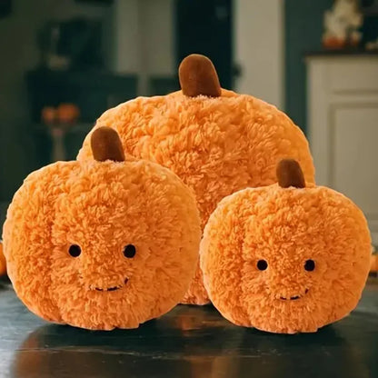 Pumpkin Plush Decorative Pillow - Halloween Themed Cushion for Home Decor, Party Favors, and Holiday Gifts