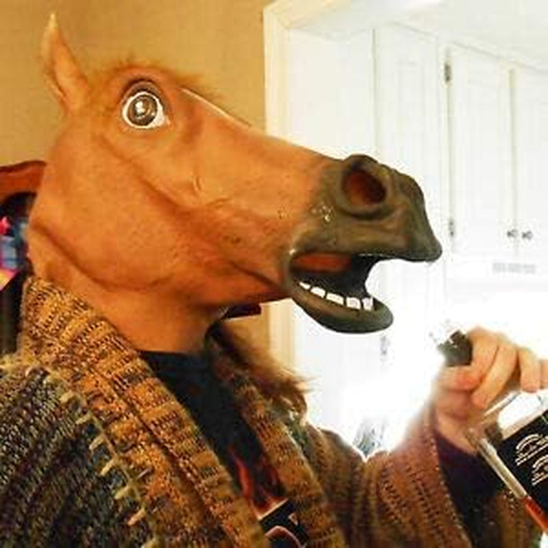 horse man head