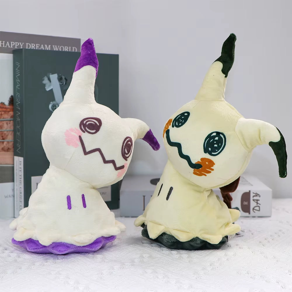Mimikyu Plush Collectible Soft Toy - Cute Cartoon Stuffed Animal Gift Featuring Eevee, Espeon, and Glaceon