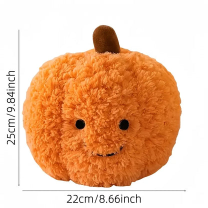 Pumpkin Plush Decorative Pillow - Halloween Themed Cushion for Home Decor, Party Favors, and Holiday Gifts