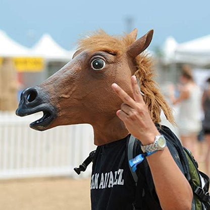 horse man head